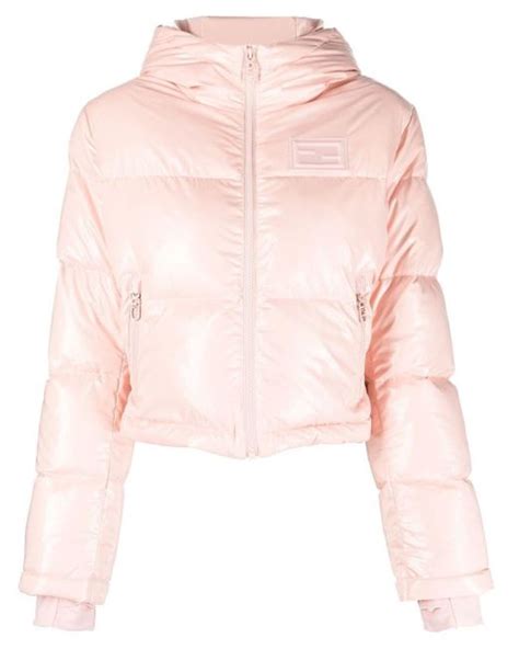 pink fendi puffer|Fendi bomber jacket.